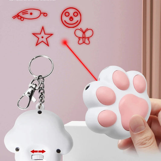 Funny Rechargeable Laser Cat Dog Toy with 5 Patterns