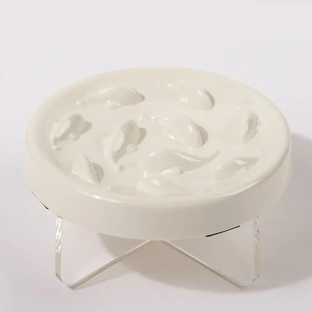 Raised Anti-Choke Cat Food Bowl Slow Feeder for Cats