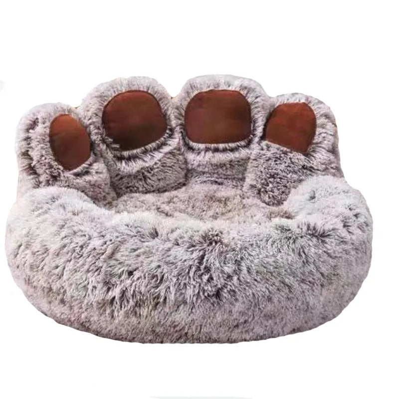 Fluffy Winter Dog Bed Cozy Soft Large Pet Basket