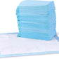 Dog and Puppy Pee Pads, 5-Layer Leak-Proof Super Absorbent, Quick-Dry Surface, Potty Training, Regular (22x22"), 100 Count, Blue & White