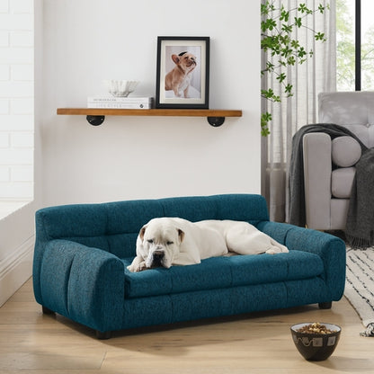 Soft Pet Sofa with Backrest and Armrests for Pets