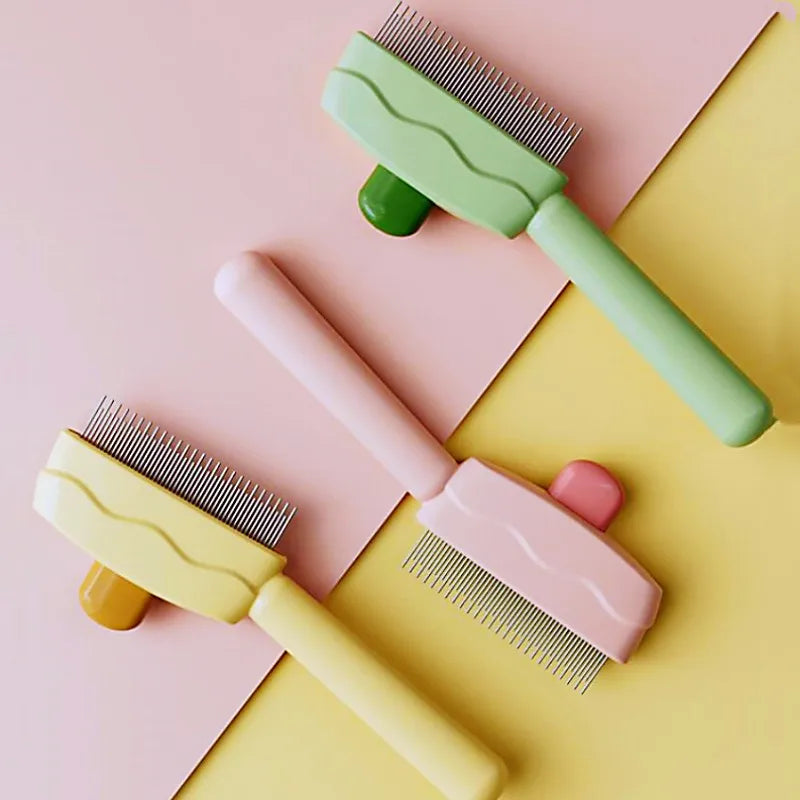 Self-Cleaning Dog Comb and Grooming Brush for Pets