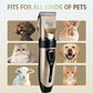Electric Pet Hair Trimmer Kit for Dogs and Cats