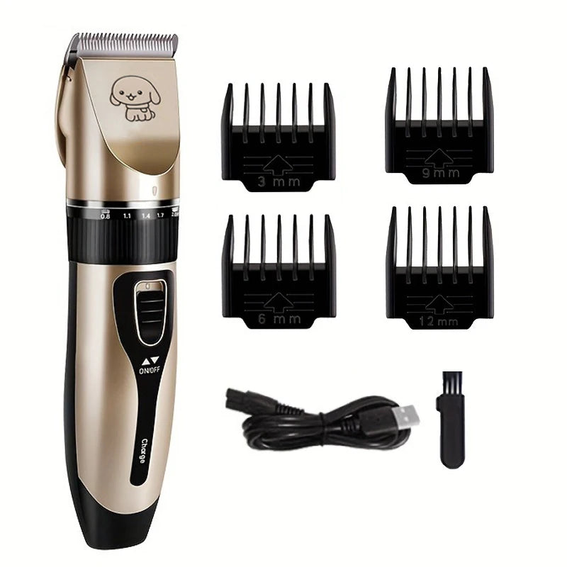 Electric Pet Hair Trimmer Kit for Dogs and Cats