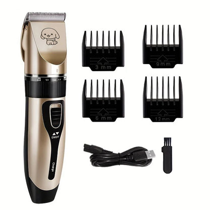 Electric Pet Hair Trimmer Kit for Dogs and Cats