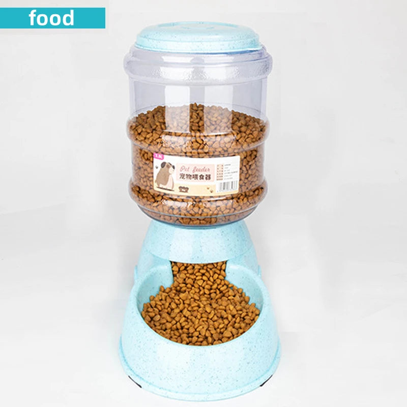 Pet Feeding Bowls for Cats Dogs with Water Dispenser
