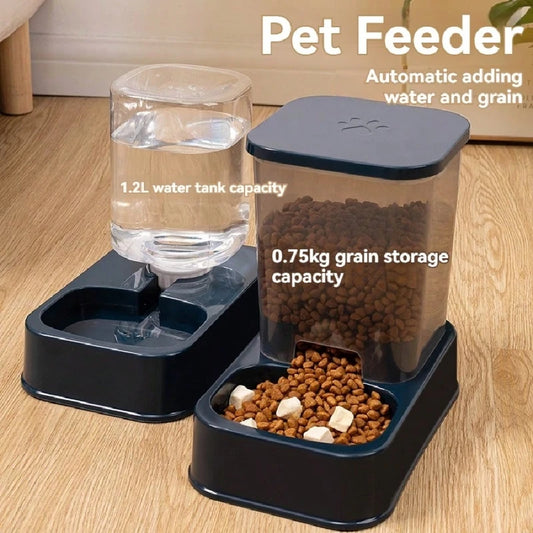 Pet Water and Food Dispenser Set for Cats Dogs