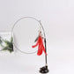Funny Kitten Play Wand Toy Colorful Feather with Bell