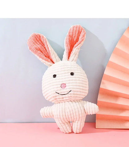 Plush Dog Toys Bite-Resistant Squeaky Cute Animal Shapes