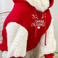 Winter Warm Dog Sweatshirt Cotton Fleece Christmas Clothes Large