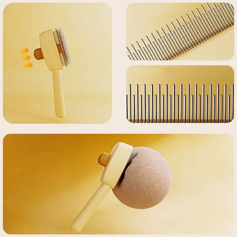 Self-Cleaning Dog Comb and Grooming Brush for Pets