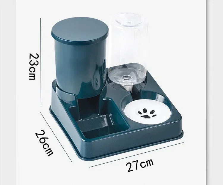 2-in-1 Automatic Cat Feeder and Water Dispenser Set