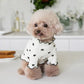 Autumn Winter Pet Vest Cute Heart Print Dog Clothes