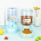 Pet Feeding Bowls for Cats Dogs with Water Dispenser
