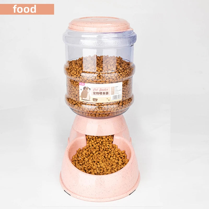 Pet Feeding Bowls for Cats Dogs with Water Dispenser