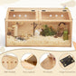 Wooden Hamster Cage Hutch Small Animal Hideout with Top
