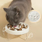 Raised Anti-Choke Cat Food Bowl Slow Feeder for Cats