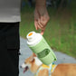 Foldable Outdoor Pet Drinking and Feeding Bottle 2-in-1