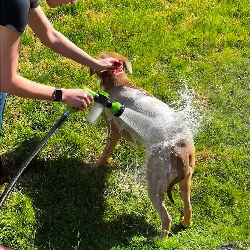 High-Pressure Adjustable Dog Shower Sprayer with 3 Cleaning Modes