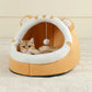 Kitten Cave Cushion Cat House Soft Bed for Pets