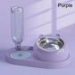 Pet Food Water Container 2-in-1 Dispenser for Cats Dogs