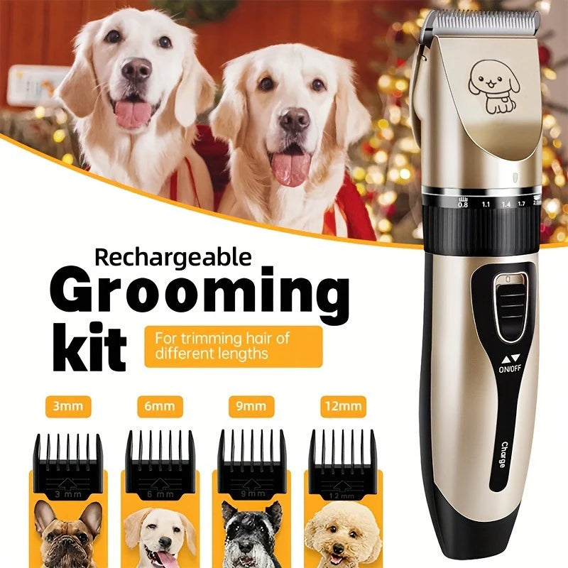Electric Pet Hair Trimmer Kit for Dogs and Cats